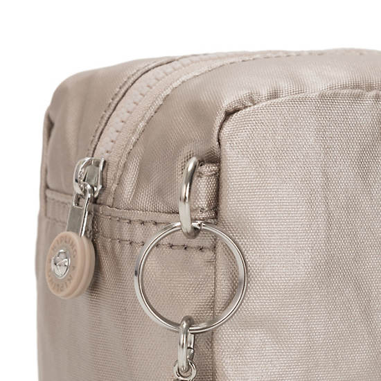 Kipling Gleam Metallic Pouch Táska Bézs | HU 2132BE